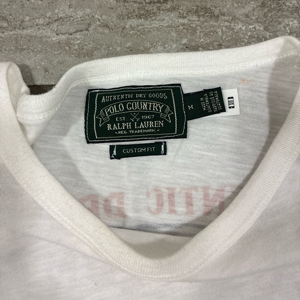 Ralph Lauren Polo Country Authentic Dry Goods White Custom Fit Long Sleeve Shirt - Picture 3 of 7